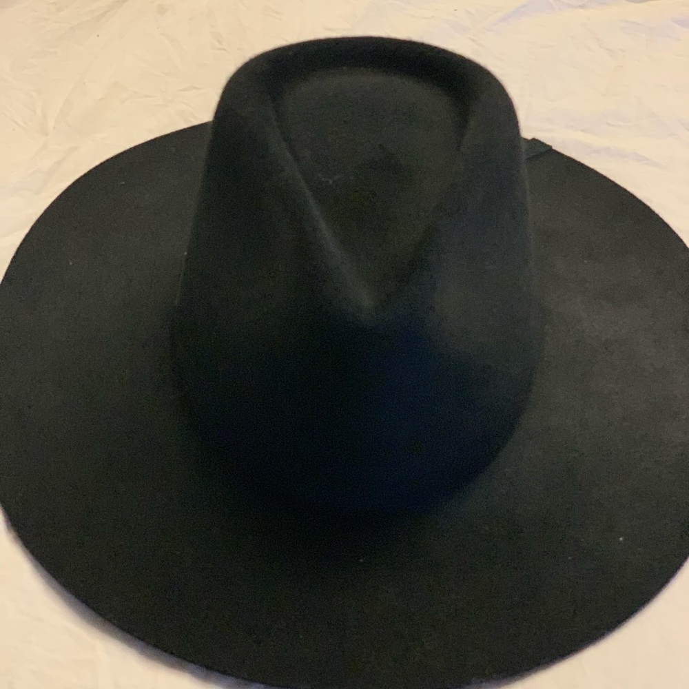 Black wool Janessa Leone Hat . Size medium - Picture 2 of 8